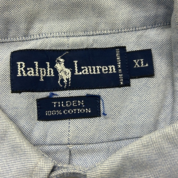 Vintage Polo Ralph Lauren Customized Notre Dame Golf Tilden Button Down Shirt XL - Picture 13 of 14